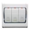 10A 250V Three Gang One Way Switch