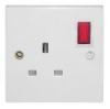 13A wall socket with neon(BS standard socket)