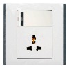13 A 3 pin socket outlet with  switch(CE,CB)