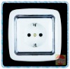 1-gang german type wall socket IP20