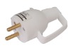 2P+T white plug