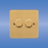 2 Gang 2 Way push 400w dimmer