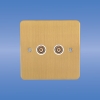 2 Gang Television socket outlet