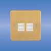 2 gang Tel socket,