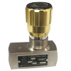Check and throttle valve