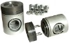 Diesel engine piston with NCI skirt
