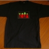 EL flash T-shirt back light electro luminescence