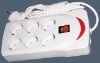 European style power strip with surge protection (SR-5306-A)