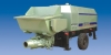 Flash board valve trailing concrete pump