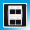 Four Gang One/Two Way Electrical Wall Switch