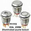 Illuminated Pushbutton Switch, Stainless steel Pushbutton, Metal Push button