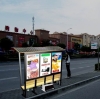 LED display outdoor waterproof solar energy lighting applied to bus stop