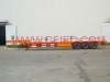 Low-bed platform semi trailer