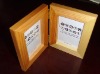 Natural Folding photo frame/double picture frame/standing decorative frame/hanging frame