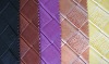 PVC Leather with Square Pattern and Embossed Design(sofa leather,decoration leather,furniture leather,bag leather,bag leather)