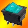 Rocker switch KCD4-201N in green