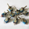 SMTS-102  Blue Mini SPDT Guitar Toggle Switch ON-ON DIY/rocker switch