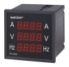 Salzer Brand Three Set Digital AC Panel Meter