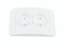 Socket Outlet 2 Pin Double ( Wall Socket, Electric Socket)
