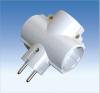 Socket with Three Two-pin Plug
