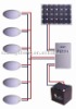 Solar lighting system for public building