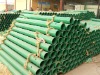 Static plastic sprayed post