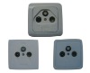Wall Outlet socket with cover and frame