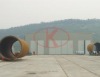 Wind power generation tower sand-blasting and painting room