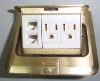 brass plate floor socket