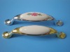 ceramics+zinc handle,Ceramic handle,   furniture handle