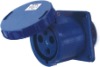 industry straight panel sockets(2P+E  , RoHS, CE)