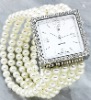 pearl bracelet watch
