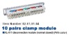 10 paris Terminal Blocks module with Color Label