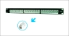 19" 24P Patch Panel(network panel,patch panel frame) for keystone jack