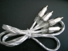 2RCA-2RCA Cable with Metal Plug (Variety Of Colors Are  Available)