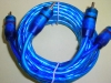 2RCA-2RCA Transparent Blue Cable (variety Color Available)