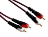 2RCA plug to 2RCA plug av cable, OD4.0*4.0, Double Color Molding