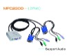 2 Port PS/2  Mini KVM Switch with Audio & Microphone Support