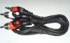 2 RCA PLUG  TO 3.5 STEREO PLUG