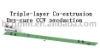 35kv High speed, and 110kv high voltage catenary Triple-layer Co-extrusion Dry-cure CCV production line