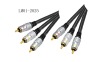 3RCA plug to RCA Cable Metal tube (RCA cable)