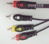 3.5ST 4C TO 3 RCA Cable
