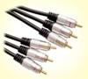 3 RCA Plug to 3RCA Plug RGB Cable