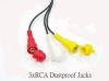 3xRCA Dustproof Jacks AV Cable