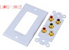 5 RCA Wall Plate (TV wall plate)