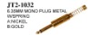 6.35MM MONO  PLUG METAL W/SPRING