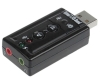 7.1CH USB Sound Card with Sound Effects Software Drive,Volume,Mute Control