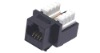 90 degree cat6 keystone jack with dual IDC