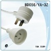 AC extension cord with approval of SAA