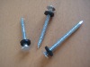 Annular thread roofing nails with washer